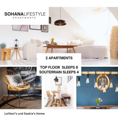 Sohana Lifesytel Apartment- 2 Apartments, 8 and 4 people, design Sohana Lifesytel Apartment- 2 Apartments, 8 and 4 people, design